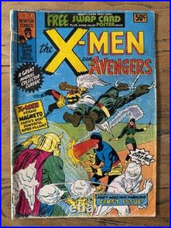 The X-Men Newton Comics #1 Australian Nov. 1975 POSTER COUPON ATTACHED