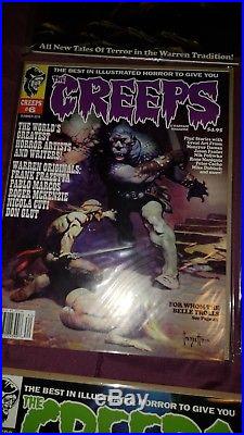 The creeps comic magazine poster lot 1-14 eerie horror corben frazetta ken kelly