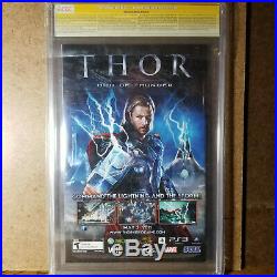 Thor 1 CGC 9.8 SS Chris Hemsworth poster/photo cover