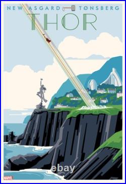 Thor New Asgard Travel by Steve Thomas SIGNED Ltd Edition x/250 Poster Print Art Thor New Asgard Travel by Steve Thomas SIGNED Ltd Edition x/250 Poster Print Art