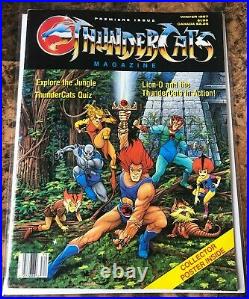 Thundercats Magazine #1 Premiere Issue Winter 1987 Poster Intact