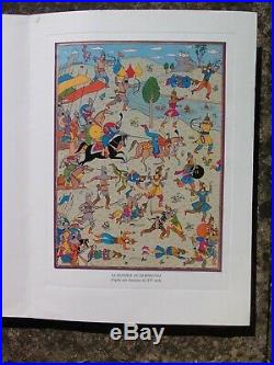 Tintin Carte de voeux 1977 signée Hergé bataille de Zileheroum SUPERBE