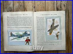 Tintin Hergé Album chromos L'aviation guerre 1939-1945 (1953) BE++