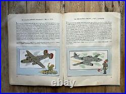 Tintin Hergé Album chromos L'aviation guerre 1939-1945 (1953) BE++
