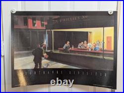 Tintin Nighthawks Revisited by Esteve Fort lithograph 1980s laminated