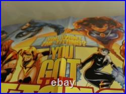 Titans 1998 DC comics poster TMNT Ninja Turtles Kazoo music book 1990 lot 2