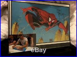Todd McFarlane 11 X 17 Framed signed Poster Spiderman See Pics 300 316 Spawn MCU