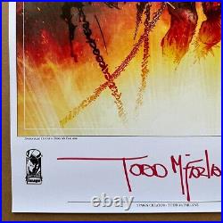 Todd McFarlane Signed Numbered Spawn #350 Art Print Poster Sdcc Exclusive Rare