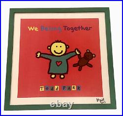 Todd Parr We Belong Together Framed Signed Children's Book Poster Wall Art 2013