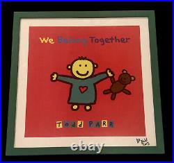 Todd Parr We Belong Together Framed Signed Children's Book Poster Wall Art 2013