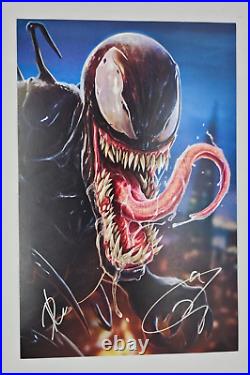 Tom Hardy & Dan LuVisi Signed Venom 30th Anniversary FCBD 2018 Print /30