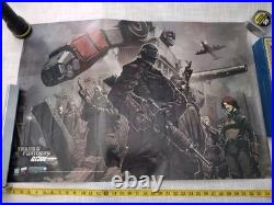 Transformers G I Joe Optimus Prime Comic Poster by Pat Lee Hasbro 2003 Used Transformers G I Joe Optimus Prime Comic Poster by Pat Lee Hasbro 2003 Used
