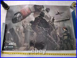 Transformers G I Joe Optimus Prime Comic Poster by Pat Lee Hasbro 2003 Used Transformers G I Joe Optimus Prime Comic Poster by Pat Lee Hasbro 2003 Used