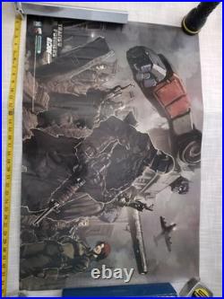 Transformers G I Joe Optimus Prime Comic Poster by Pat Lee Hasbro 2003 Used Transformers G I Joe Optimus Prime Comic Poster by Pat Lee Hasbro 2003 Used