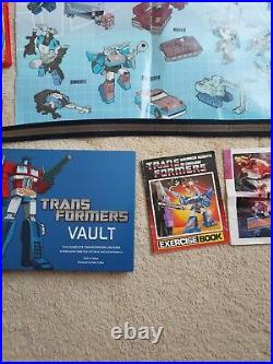 Transformers G1 Lot pencil case set, mug, books, catalog, poster, vault, comic