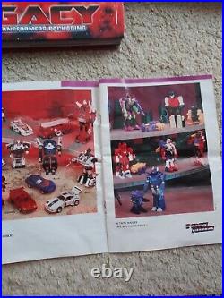 Transformers G1 Lot pencil case set, mug, books, catalog, poster, vault, comic