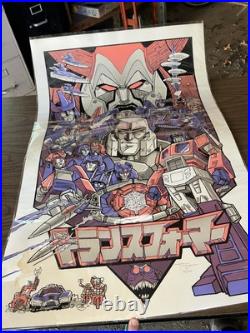 Transformers Til All Are One by Tim Doyle SIGNED & #' D Screen Print Poster Art Transformers Til All Are One by Tim Doyle SIGNED & #' D Screen Print Poster Art