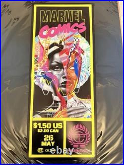 Tristan Eaton Marvel Comics MYSTIQUE CORNERBOX POSTER 12x29 SIGNED MINT Sold Out