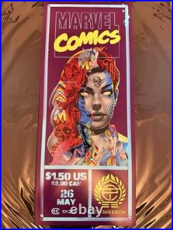 Tristan Eaton Marvel Comics MYSTIQUE CORNERBOX POSTER 12x29 SIGNED Sold Out