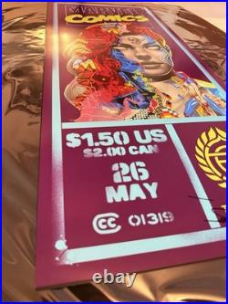 Tristan Eaton Marvel Comics MYSTIQUE CORNERBOX POSTER 12x29 SIGNED Sold Out