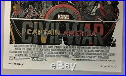 Tyler Stout Mondo Captain America Civil War Variant Poster Print 24 x 36