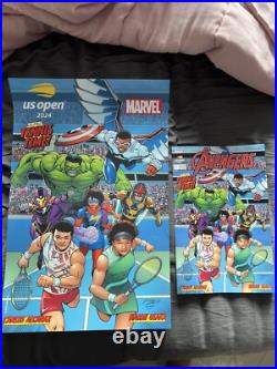 US Open Marvel The Avengers COMIC BOOK & POSTER 2024 Limited Edition In Hand