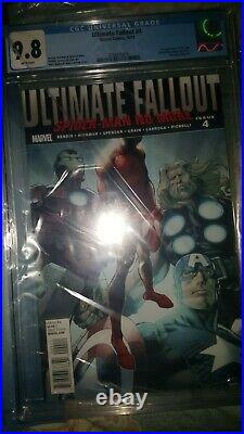 Ultimate fallout 4 cgc 9.8 Bundle, 2 book Marks, 1 movie poster, Gwen Stacy Fig