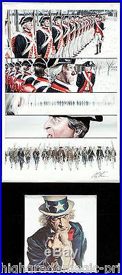 Uncle Sam Promotional Poster Group of 2 By Alex Ross Page 15 Original Art