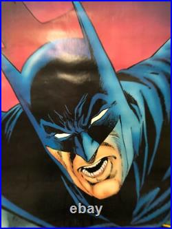 VINTAGE COMIC POSTER 1989 Batman DC Comics Super Hero Gotham City Crime Fighting