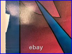 VINTAGE COMIC POSTER 1989 Batman DC Comics Super Hero Gotham City Crime Fighting