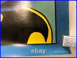 VINTAGE COMIC POSTER 1989 Batman DC Comics Super Hero Gotham City Crime Fighting