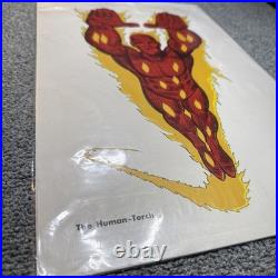 VINTAGE RARE 1960s HUMAN TORCH by JACK KIRBY ART ORIGINAL MARVEL COMICS POSTER