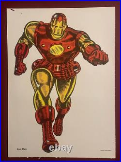 VINTAGE RARE 1960s IRON MAN by Gene Colan ART ORIGINAL MARVEL COMICS POSTER