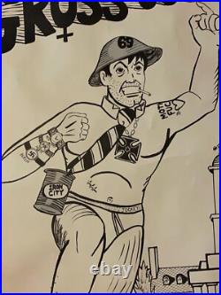 VT Gross Out Man Cartoon Comic Poster Pop Art Counter Culture Steve DeSouza Ring VT Gross Out Man Cartoon Comic Poster Pop Art Counter Culture Steve DeSouza Ring