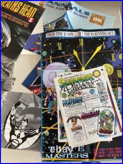 VTG 90s Comic Book Ads/Posters/Inserts Marvel DC Dark Horse Underground HUGE LOT