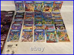 VTG MASTERS OF THE UNIVERSE MINI COMIC BOOK LOT OF 30 MOTU 80's ETERNIA POSTER