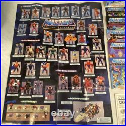 VTG MASTERS OF THE UNIVERSE MINI COMIC BOOK LOT OF 30 MOTU 80's ETERNIA POSTER