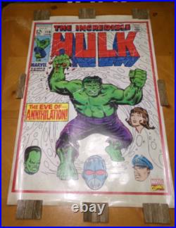 Very Rare The Incredible Hulk # 116 Comic Book Store Promo Vinyl Poster 24 X 30