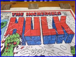 Very Rare The Incredible Hulk # 116 Comic Book Store Promo Vinyl Poster 24 X 30