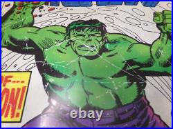 Very Rare The Incredible Hulk # 116 Comic Book Store Promo Vinyl Poster 24 X 30