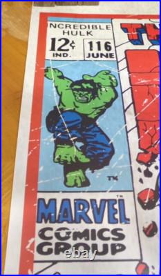 Very Rare The Incredible Hulk # 116 Comic Book Store Promo Vinyl Poster 24 X 30