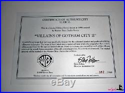 Villains of Gotham City Sericel Limited Edition Set Batman Animated