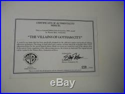 Villains of Gotham City Sericel Limited edition 1994 Batman 1281/5000