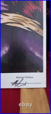 Vintage 11x17 Michael Watkins Batgirl Signed Autograph Karen Whitfield Print