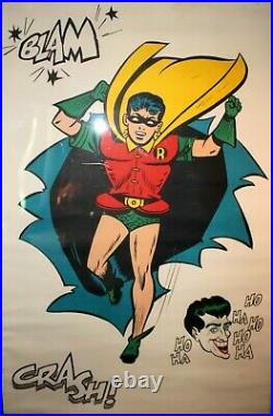 Vintage 1966 Batman Poster G & F Posters NYC Robin & Joker