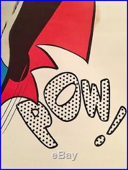 Vintage 1966 Batman & The Penguin Comic Pow Zowie 40x27 Poster