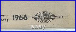 Vintage 1966 G&F Poster DC Comics Superman Amalgamated Lithographers Comic Books