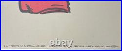 Vintage 1966 G&F Poster DC Comics Superman Amalgamated Lithographers Comic Books