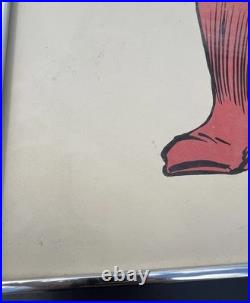Vintage 1966 G&F Poster DC Comics Superman Amalgamated Lithographers Comic Books
