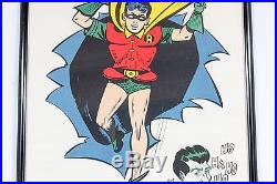 Vintage 1966 Robin Poster Batman Movie TV Comic Crash Blam The Joker